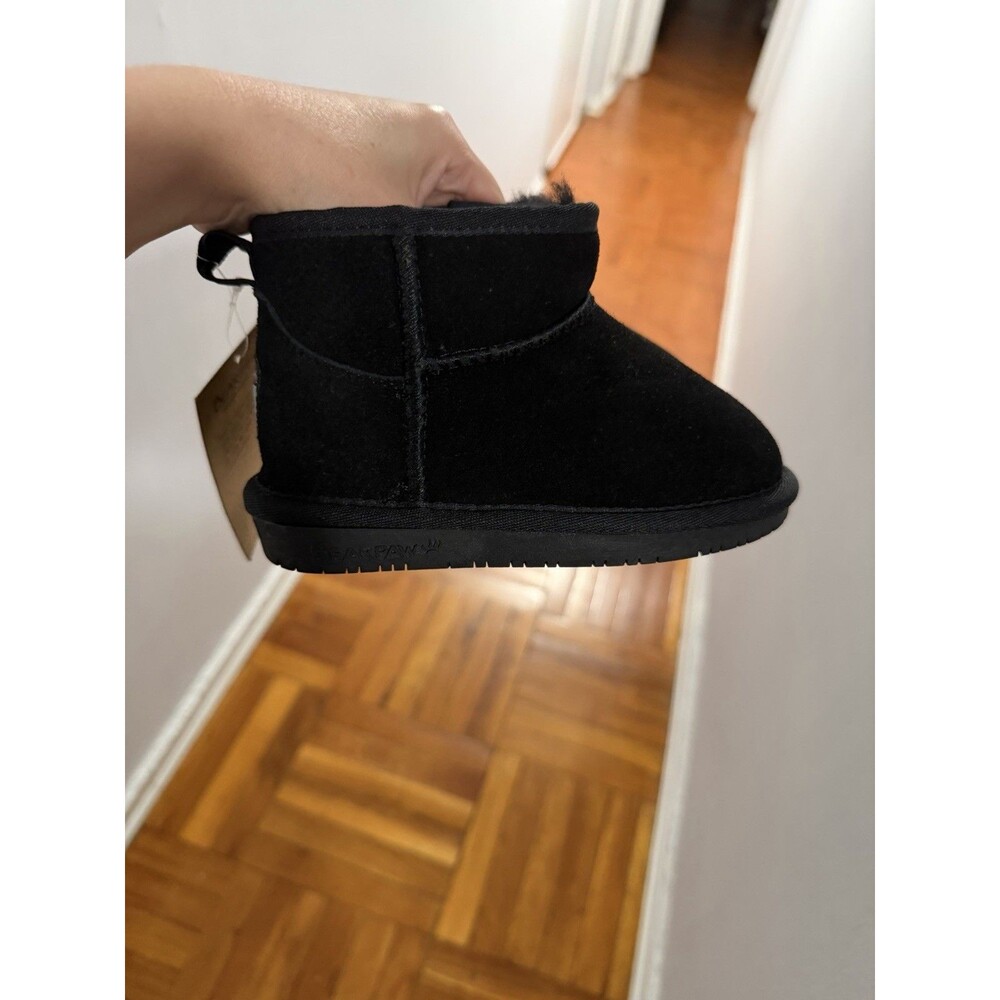 BEARPAW Kiara Suede Winter Boot For Toddler Size 10 Black